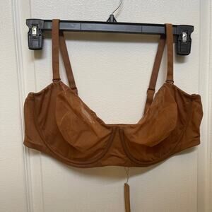Skims bronze underwire sheer bra 42DD New with tags